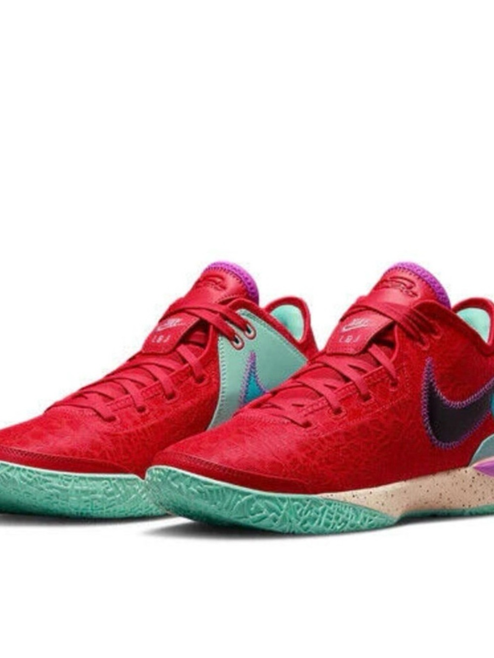 NIKE ZOOM LEBRON NEXXT GEN DR8784-600 RED TEAL NEBULA BASKETBALL SHOES NR6048
